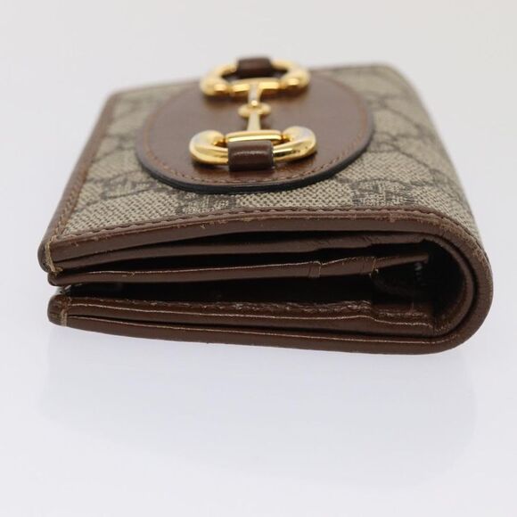 Gucci Horsebit Beige Canvas Wallet  (Pre-Owned) - Picture 8 of 12